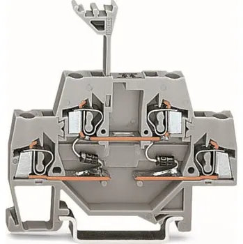 modulární přístroj a rozvaděč WAGO Svorka 280-941/281-490 pro moduly Dvoupatrová S 2 diodami 1N4007, šedá 280-941/281-490