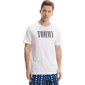 TOMMY HILFIGER PÁNSKÉ TRIČKO T-SHIRT CREW NECK TEE WHITE UM0UM02534 YBR Velikost: M