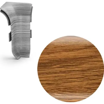 soklová lišta NOVÁK Vnitřní roh k soklové liště PVC tasmánské dřevo 56x23 flexibilní, 1 ks NGOU26