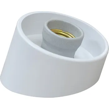 Objímka na žárovku e2 elektro GmbH Armatůra plastová PVC E27 60W šikmá