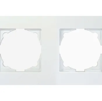 vypínač e2 elektro GmbH Rámeček 2-násobný bílý EQONE2