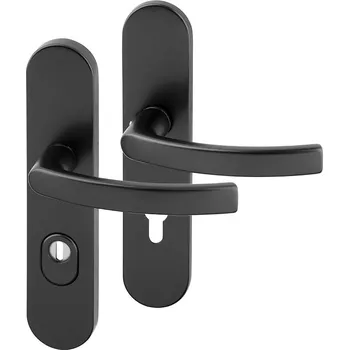 Dveřní kování AC-T Servis ACT bezpečnostní kování VIKING PLUS (černá) Provedení: PZ RE (klika pravá/klika pro FAB), Rozteč: 90 mm