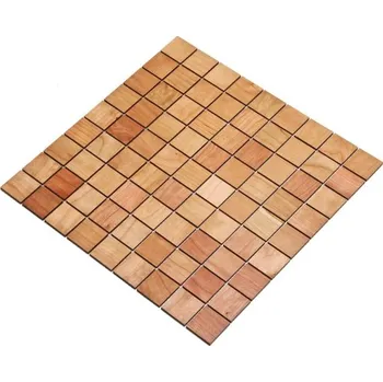 Obklad Wodewa VZOREK - TŘEŠEŇ mozaika 2D - do koupelny a kuchyně 30 x 30 mm - rozměr vzorku: 100 x 100 mm