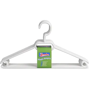 Sušák na prádlo Spontex Ramínko s otočným háčkem, 10 ks