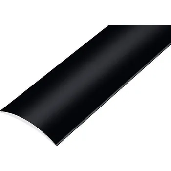 Podlahová lišta NOVÁK Přechodová lišta oblá 40mm lakovaná černá samolepící, 2,7m AAPAE B4000-SK/RAL9005M