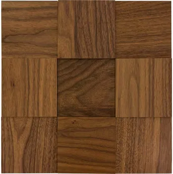 Obklad Wodewa VZOREK - OŘECH 100 (100 x 100 mm) - NA SAMOLEPÍCÍM PODKLADU, Broušený (olejovaný) - rozměr vzorku: 150 x 150 mm