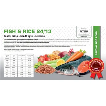 Krmivo pro psa BARDOG FISH & RICE - Lososí maso - hnědá rýže - zelenina 4 kg