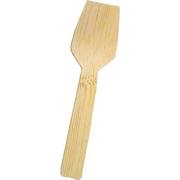 Jednorázové nádobí Lžička zmrzlinová bambusová malá 9 cm/ 100ks