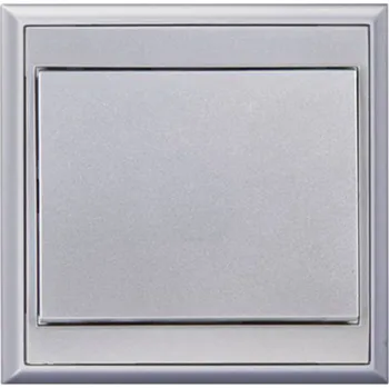 vypínač e2 elektro GmbH Tlačítko kompletní stříbrná LUNE