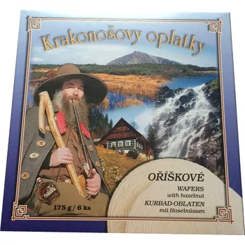CLIP Luhačovice Krakonošovy lázeňské oplatky oříškové 175 g