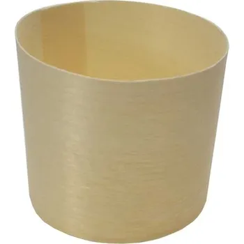 Jednorázové nádobí Kelímek dřevěný (z dýhy) 6x6 cm/ 100 ks