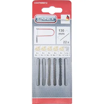 Ruční pilka CONNEX List pilový na dřevo TAIFUN, 22 ks, 130 mm,mix