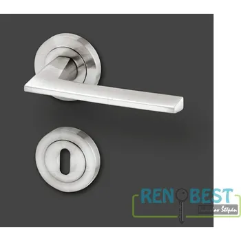 AC-T Dveřní kování DRESDEN R efekt nerez Provedení: WC, Povrchová úprava: nerez