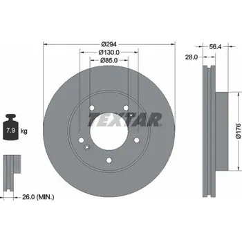 Brzdový kotouč Brzdový kotouč TEXTAR 92203203
