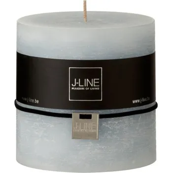 Svíčka Modrá nevonná svíčka válec XL Blue - Ø 10*10 cm/80h