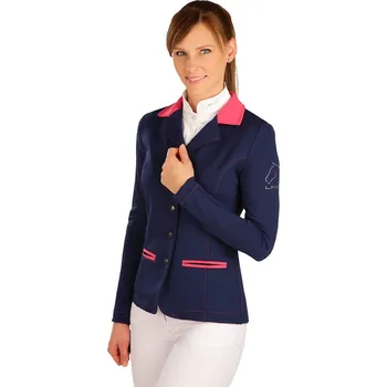 Jezdecké sako Dámské/dětské závodní sako LITEX FOR RIDERS modrá Barva: tmavě modrá, Velikost: XS