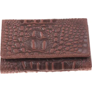 Peněženka Dámská luxusní kožená peněženka KUBÁT | černá | 737012 Kroko Barva: hnědá