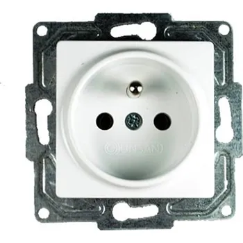 Elektrická zásuvka e2 elektro GmbH Zásuvka bílá ČSN EQONE2