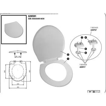 PROTIMEX Závěsy-šrouby k wc sedátku náhr., 2 ks