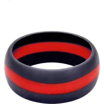 Prsten ROTHCO Prsten silikonový ČERVENÁ linka velikost: EU 44,5