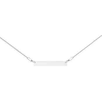 Prsten NUBIS® Stříbrný náhrdelník s destičkou - NB-0465