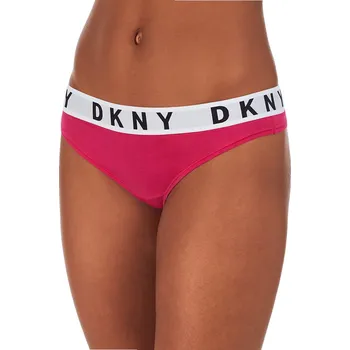 Kalhotky DKNY tanga DK4529 malinová - Malinová / S
