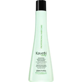 Šampon Phytorelax Laboratories Keratin Curly šampon pro kudrnaté a vlnité vlasy proti krepatění 250 ml