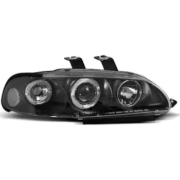 Přední světlomet TUNING-TEC Přední světla Honda Civic 91-95 4dv. Angel Eyes - černé