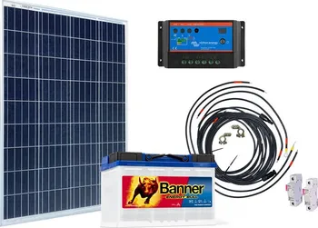 solární set Victron Energy Solární sestava 115 Wp + baterie Banner 80 Ah