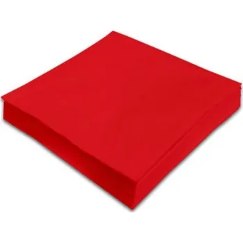 Papírový ubrousek Ubrousky 2-vrstvé, 33x33, červená - 1 ks