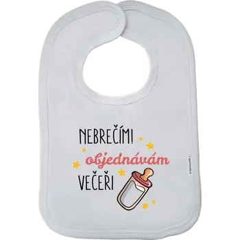 Bryndák Dětský bryndák New Baby Nebrečím, objednávám večeři