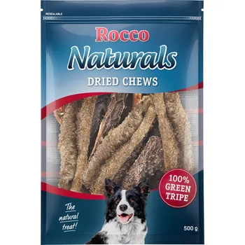 Pamlsek pro psa 500g Rocco hovězí bachor zelený