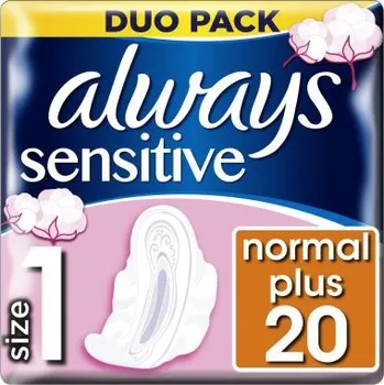 Menstruační vložka Always Ultra duo sensitive normal 20 ks