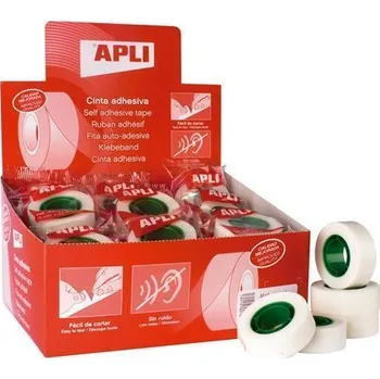 Lepicí páska, popisovatelná, 19mm x 33m, APLI Invisible