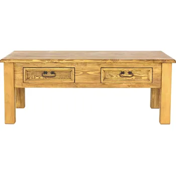 Konferenční stolek ST708 dřevěný konferenční stůl z přírodní borovice Drewmax (Povrch přírodní vosk!)