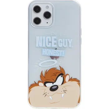 Pouzdro na mobilní telefon Kryt LOONEY TUNES pro Apple iPhone 12 Pro Max - Taz - průhledný