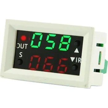 Vývojová deska Duální časový spínač s LED displejem - Do panelu, 12V