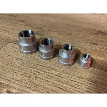 Instalatérský materiál Redukovaná mufna, redukce nerez Závit: 6/4" x 1"