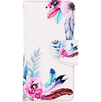 Pouzdro na mobilní telefon Pouzdro iPhone SE 2022 knížkové Něžná pírka (kryt neboli obal na iPhone SE 2022)