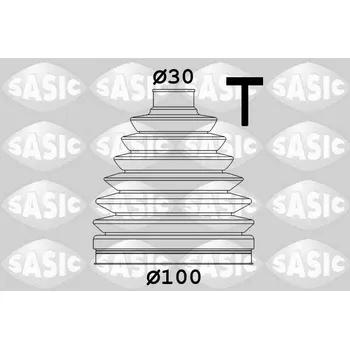 Hřídel nápravy Sada měchů, hnací hřídel SASIC 1906055