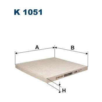 Ventilátor topení a klimatizace Filtr, vzduch v interiéru FILTRON K 1051
