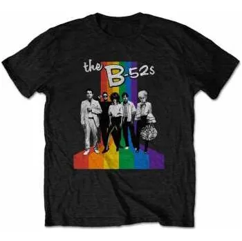 Pánské oblečení Merch B52s: Tričko Rainbow Stripes XXL