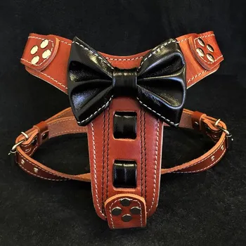 Postroj pro psa Bestia Collars Postroj pro psa Bestia Collar "Bowtie" hnědo černý Velikost: M