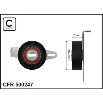 Auto-moto Napínák, žebrovaný klínový řemen CAFFARO 500247