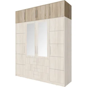 Šatní skříň Nádstavec na šatní skříň Lily D4, Barva: dub sonoma MIRJAN 5903211155451