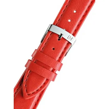 Řemínek na hodinky Kožený řemínek Morellato Gelso 4219A97.088 M, červený, ekokůže