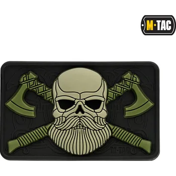 Nášivka Nášivka M-Tac Bearded Skull 3D - olivová