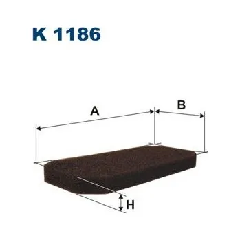 Autodíl Filtr, vzduch v interiéru FILTRON K 1186