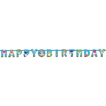 Amscan Banner Happy Birthday Baby Shark