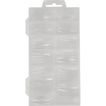 Přípravek na nehty Umělé tipy na nehty - hranaté long coffin - 100 ks